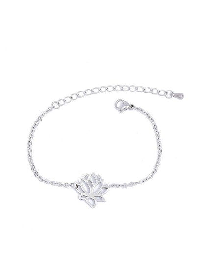 Lotus Pull Chain Bracelet for Women