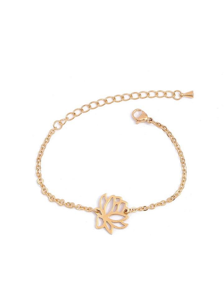 Lotus Pull Chain Bracelet for Women