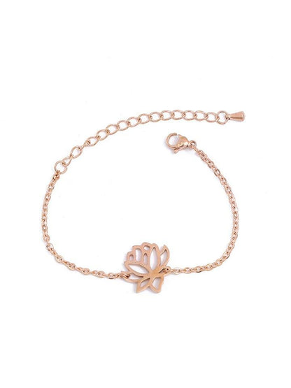 Lotus Pull Chain Bracelet for Women