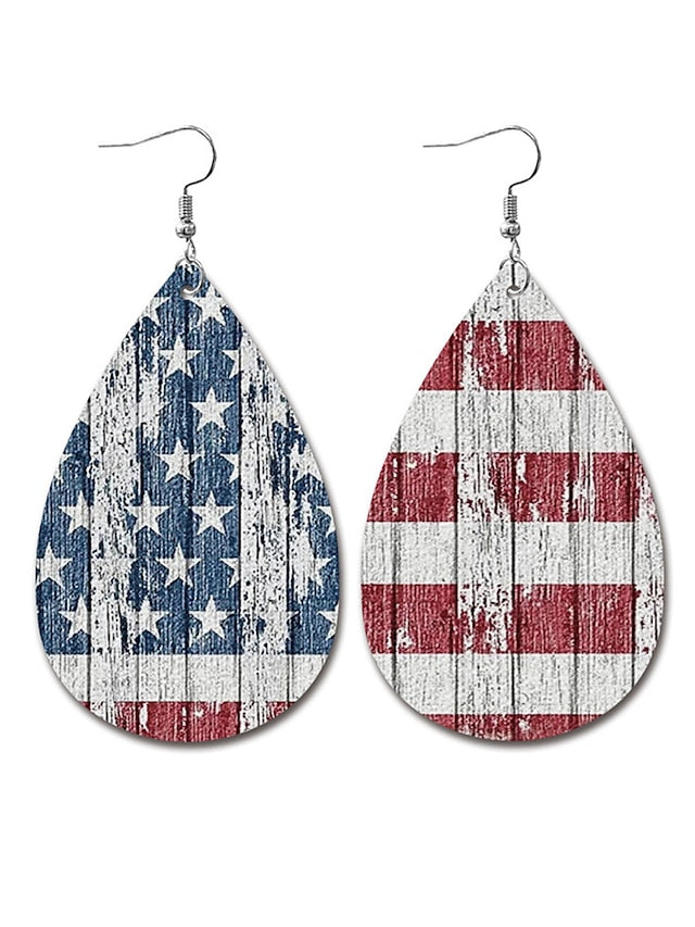 Earrings Fashion Outdoor National Flag Earring for Women