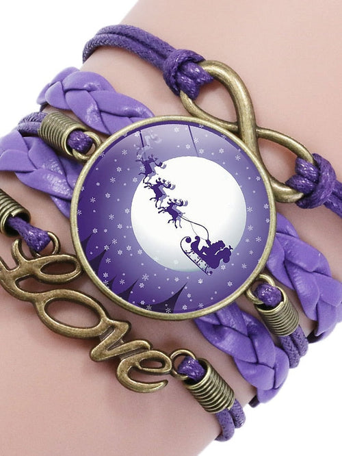 Bracelets Casual Christmas Santa Claus Bracelets & Bangles for Women