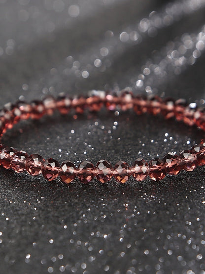 White Crystal Bracelet Classic Lucky Stylish Glass Bracelet Jewelry White / Champagne / Red For Party Evening Gift Daily Birthday for Women
