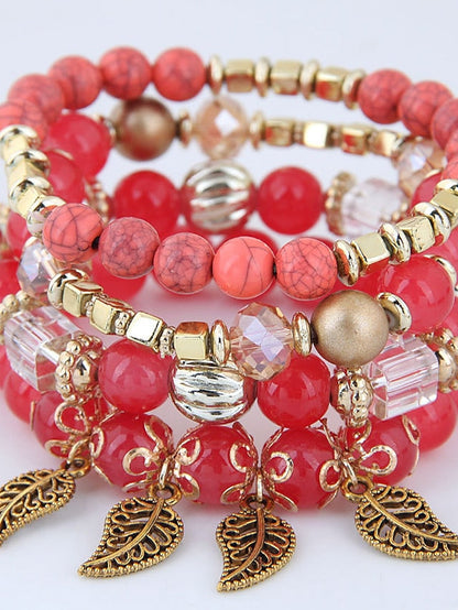 Bracelets Ethnic Style Outdoor Leaf Bracelets & Bangles for Women