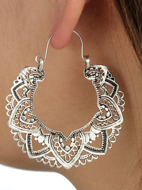 1 Pair Drop Earrings Dangle Earrings For Alloy Hollow Out Totem Series Petal for Women