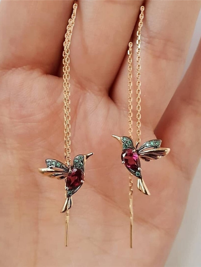 Earrings Chic & Modern Street Bird Earring / Red / Blue / Fall / Winter / Spring for Women