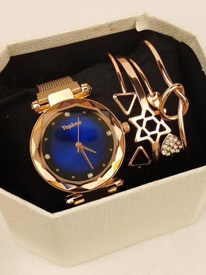 Women Quartz Watch With Bracelets Set for Women