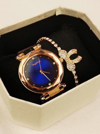 Women Quartz Watch With Bracelets Set for Women