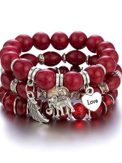 Bracelets Artistic Party Color Block Bracelets & Bangles / Beige / White / Red / Blue / Fall for Women