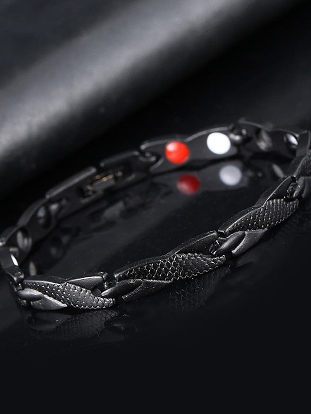 Chain Bracelet Classic Fashion Fashion Simple Alloy Bracelet Jewelry Silver / Black / As Picture For Gift Daily for Women