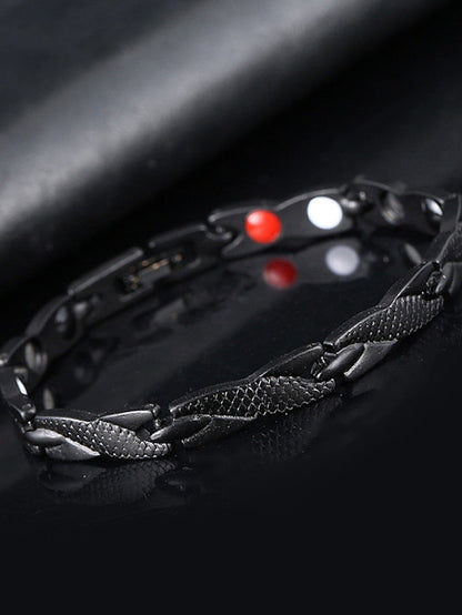 Chain Bracelet Classic Fashion Fashion Simple Alloy Bracelet Jewelry Silver / Black / As Picture For Gift Daily for Women